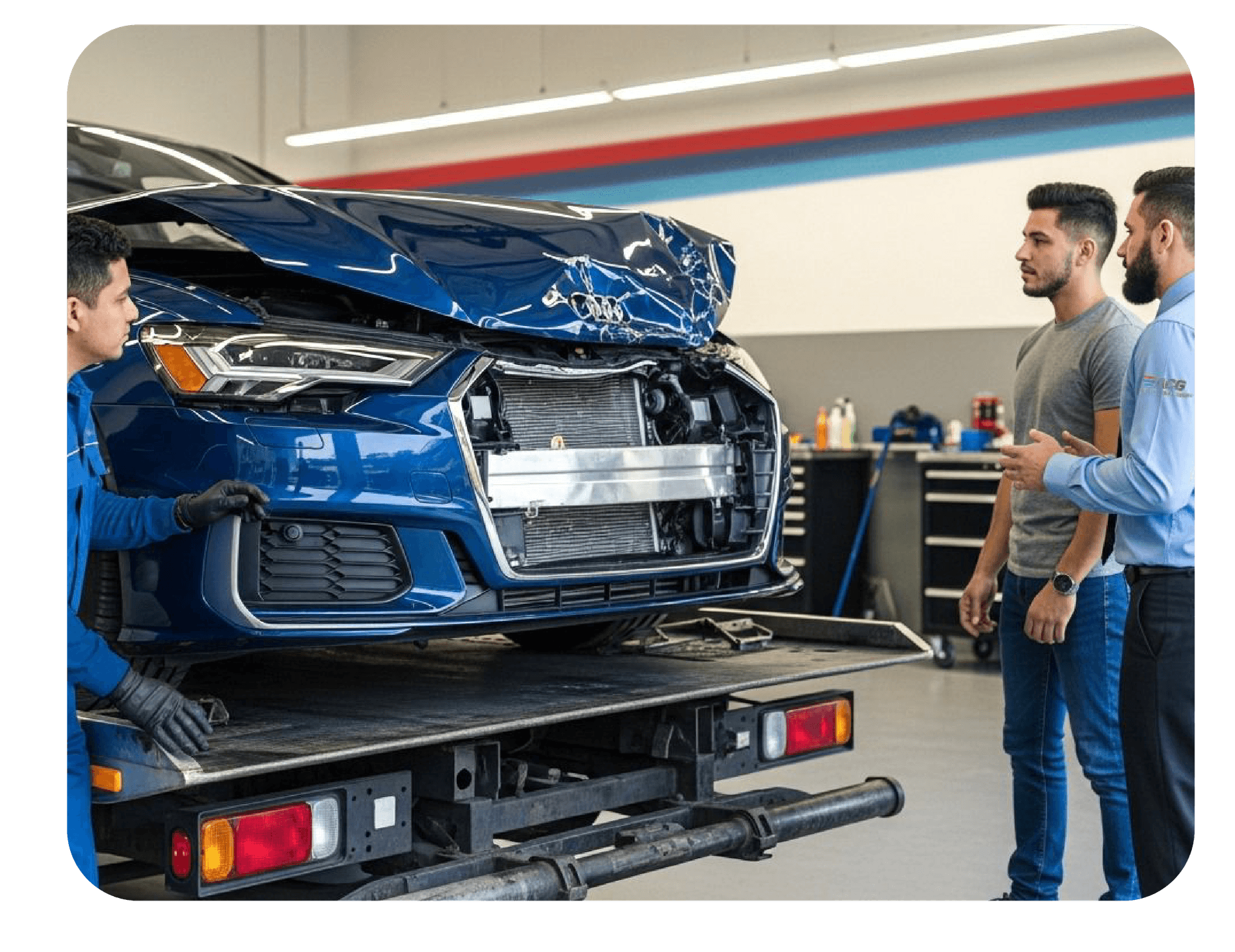 Auto Collision Service Display