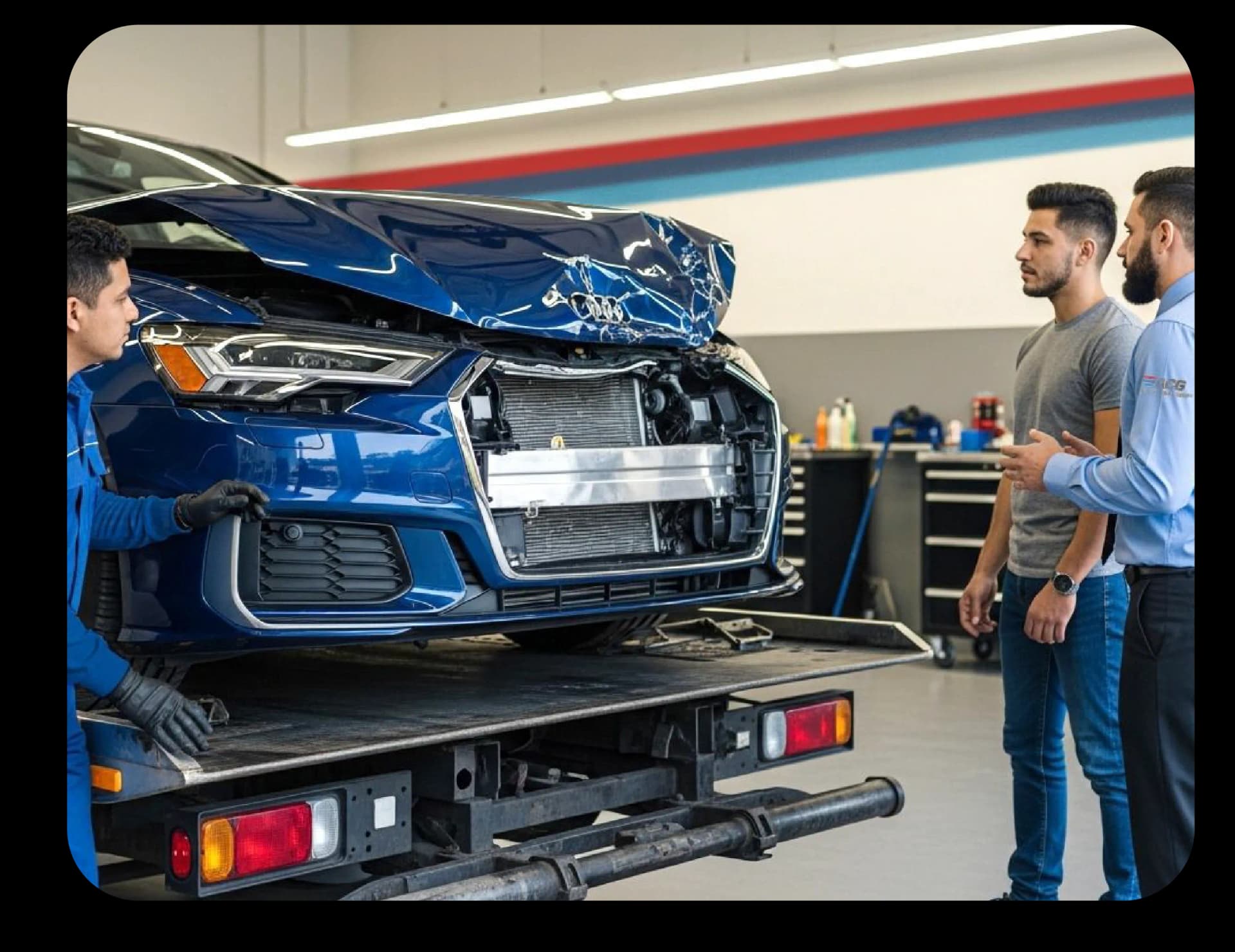 Auto Collision Service Display