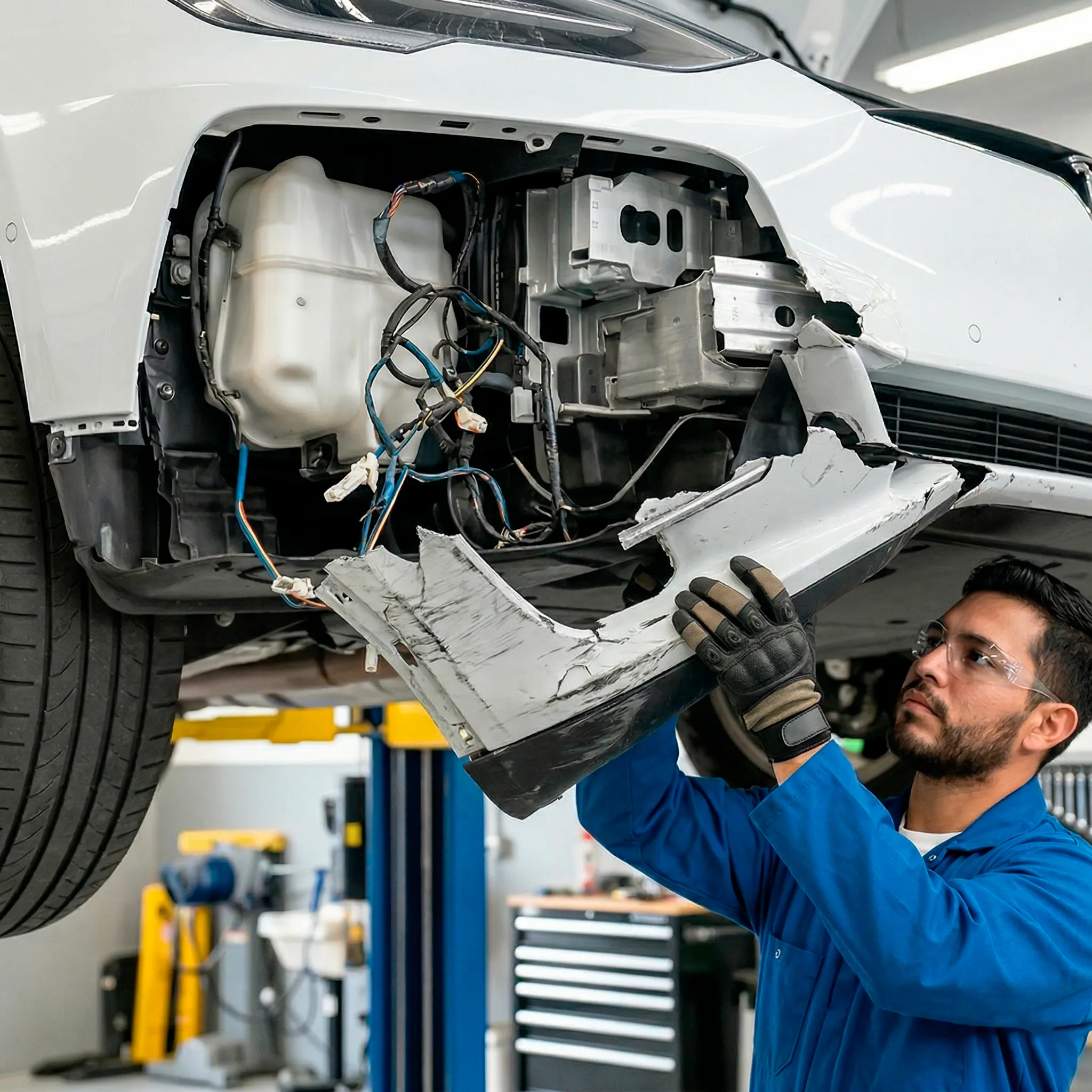 TESLA certified collision repair process