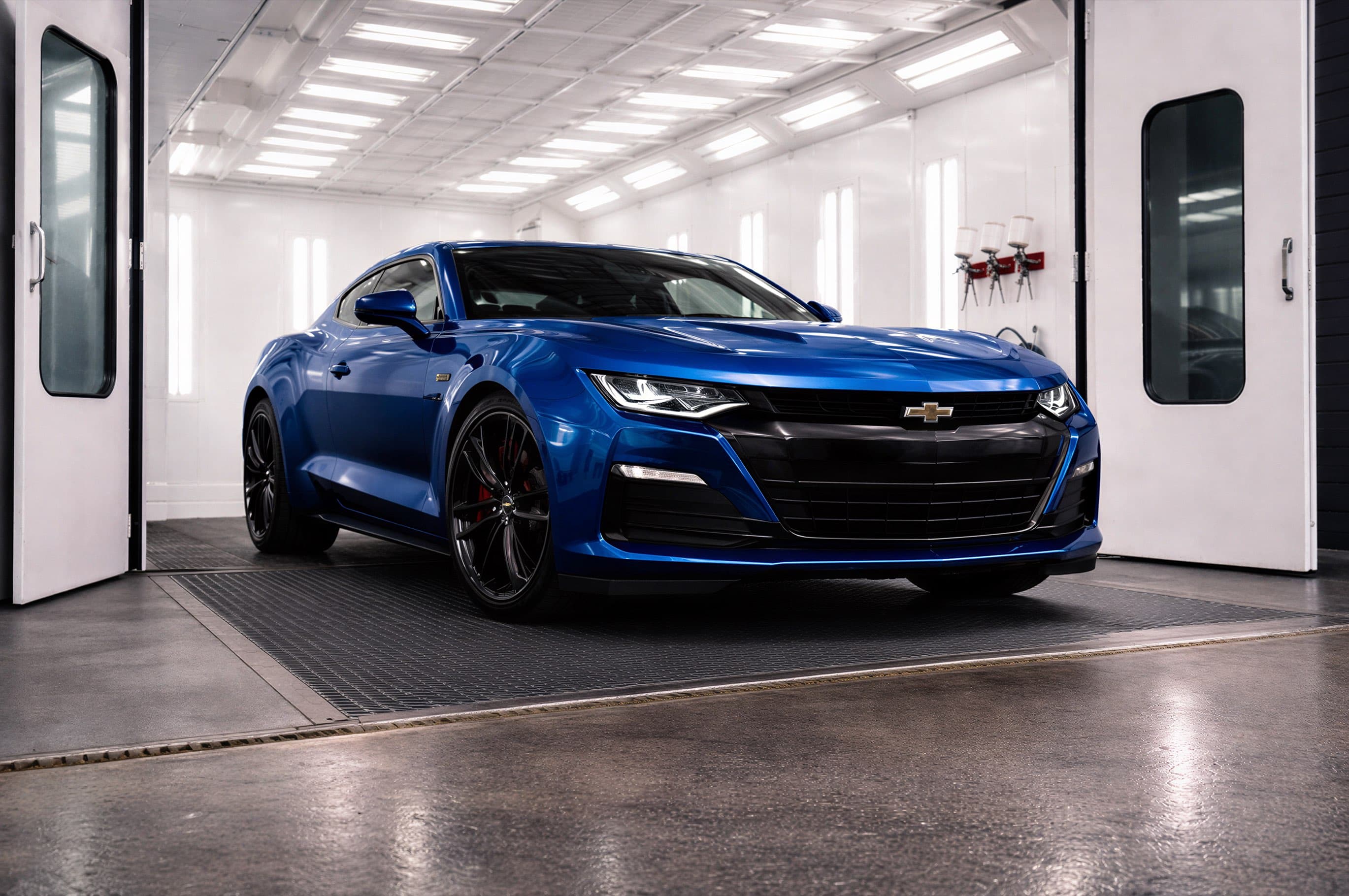 Professional car refinishing process
