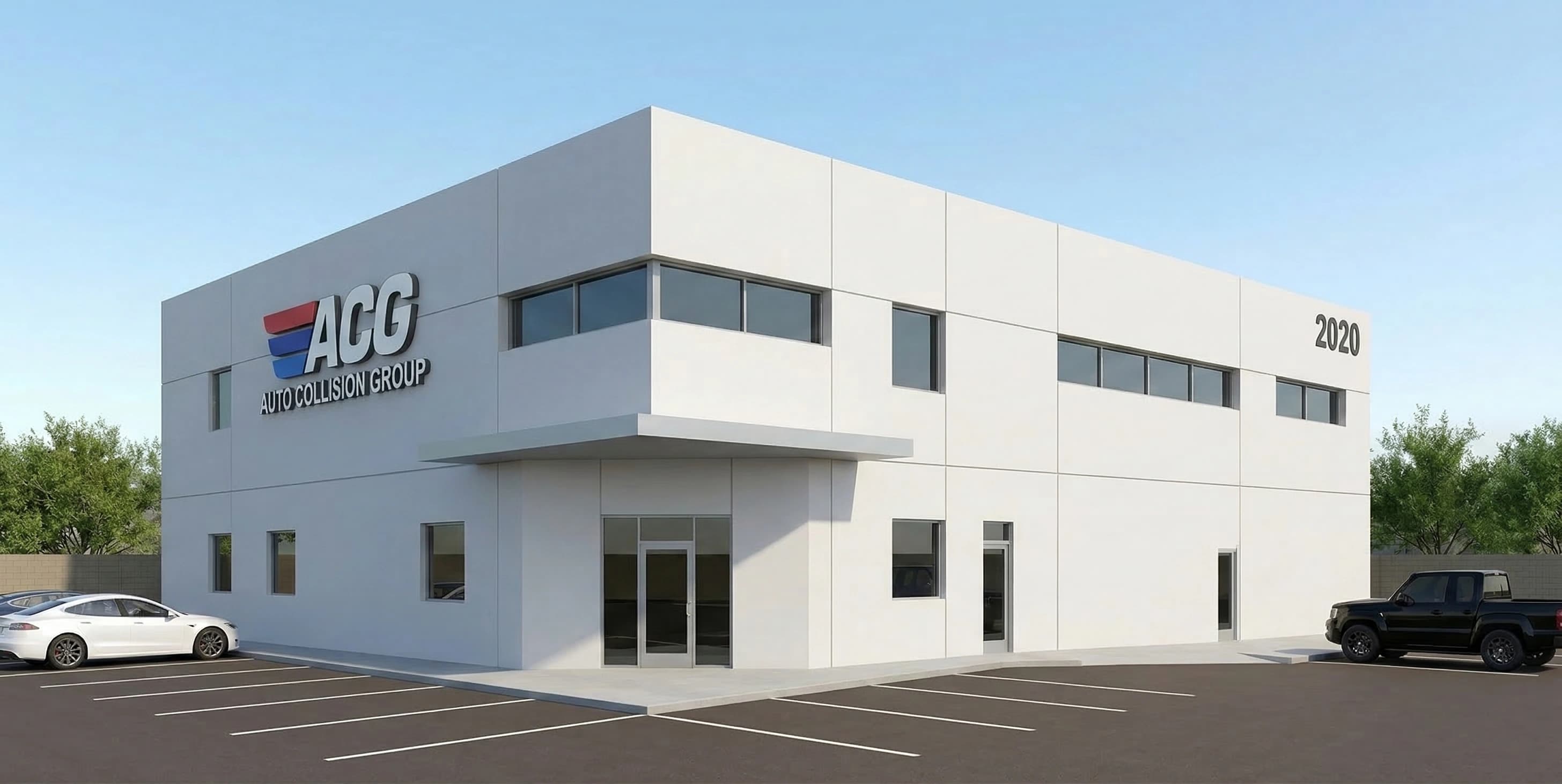 Auto Collision Group Rancho Cucamonga certified auto body shop exterior view