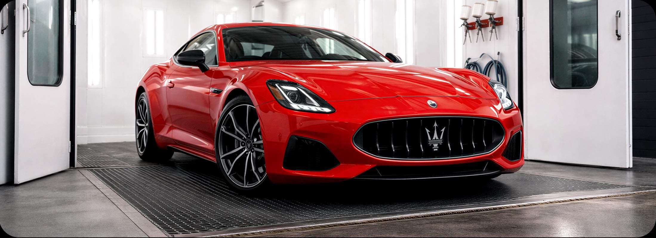 Professional car refinishing process