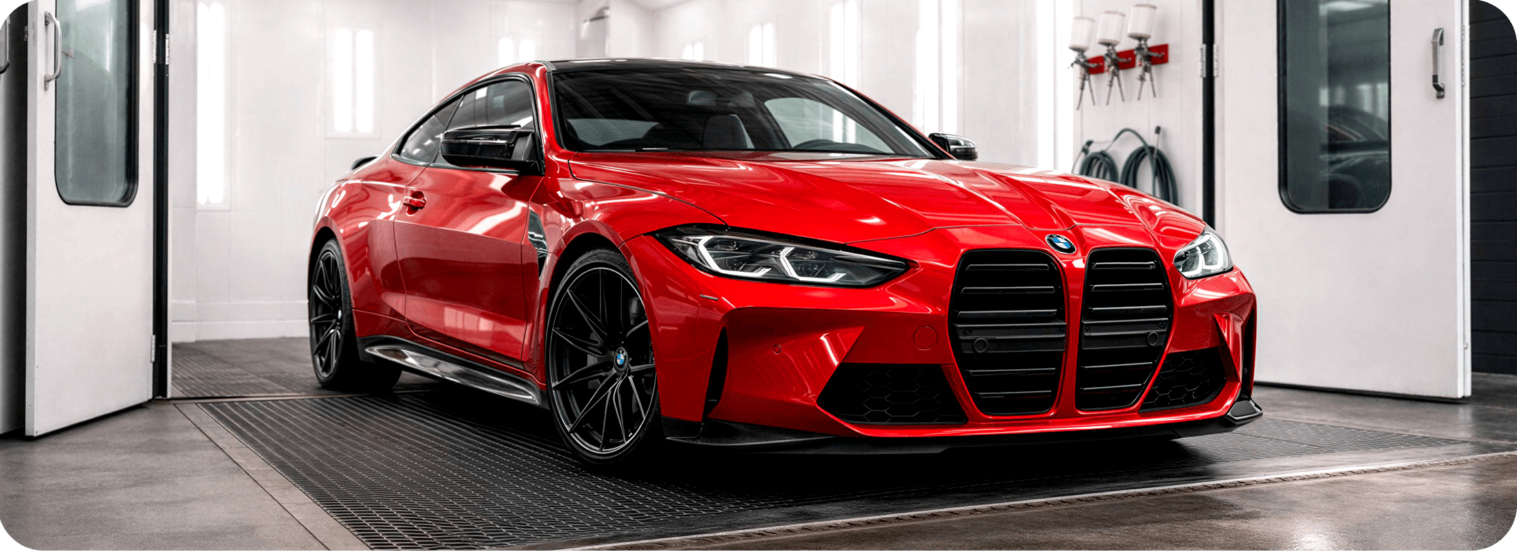 Professional car refinishing process