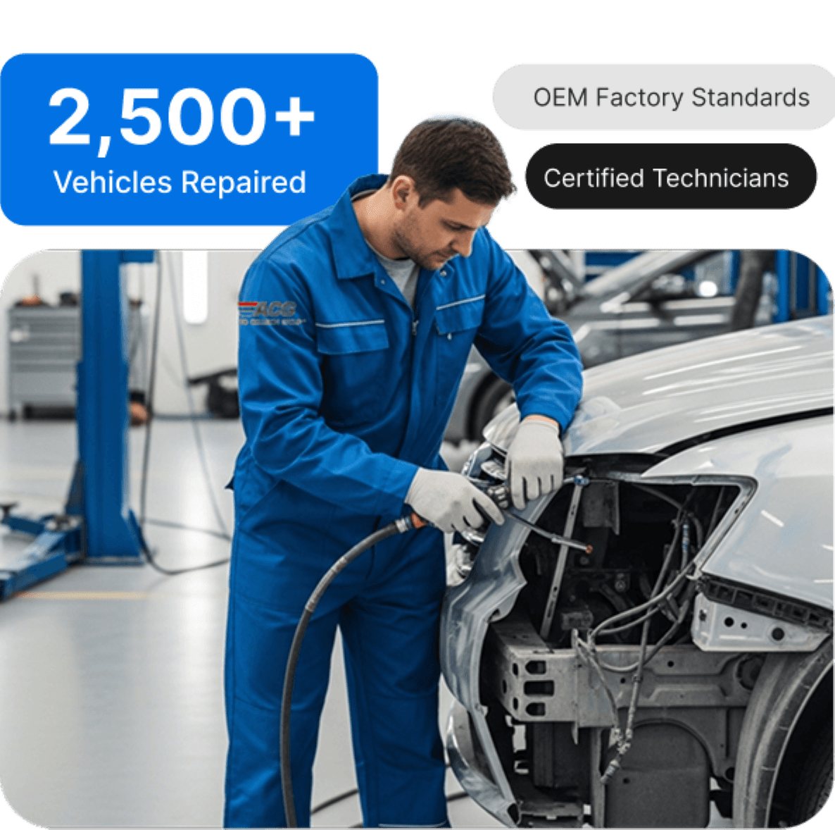 Auto Collision Service Display