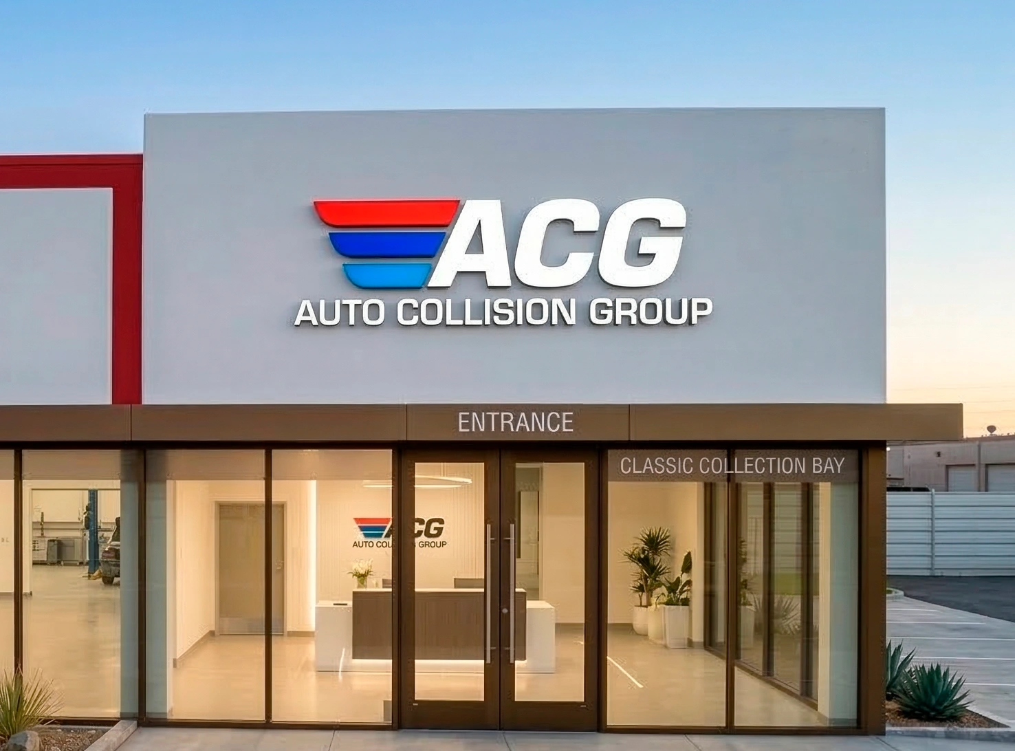 Auto Collision Group Gardena auto body shop interior
