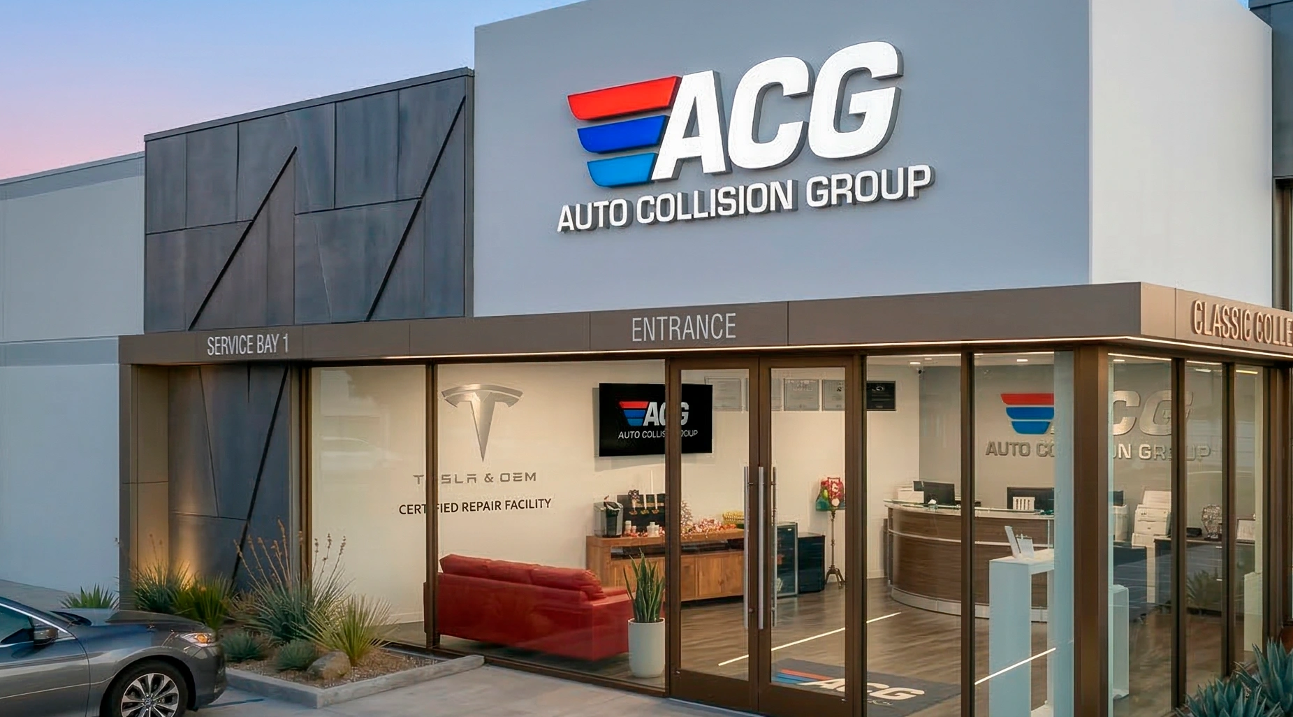 Auto Collision Group Gardena 2 auto body shop interior