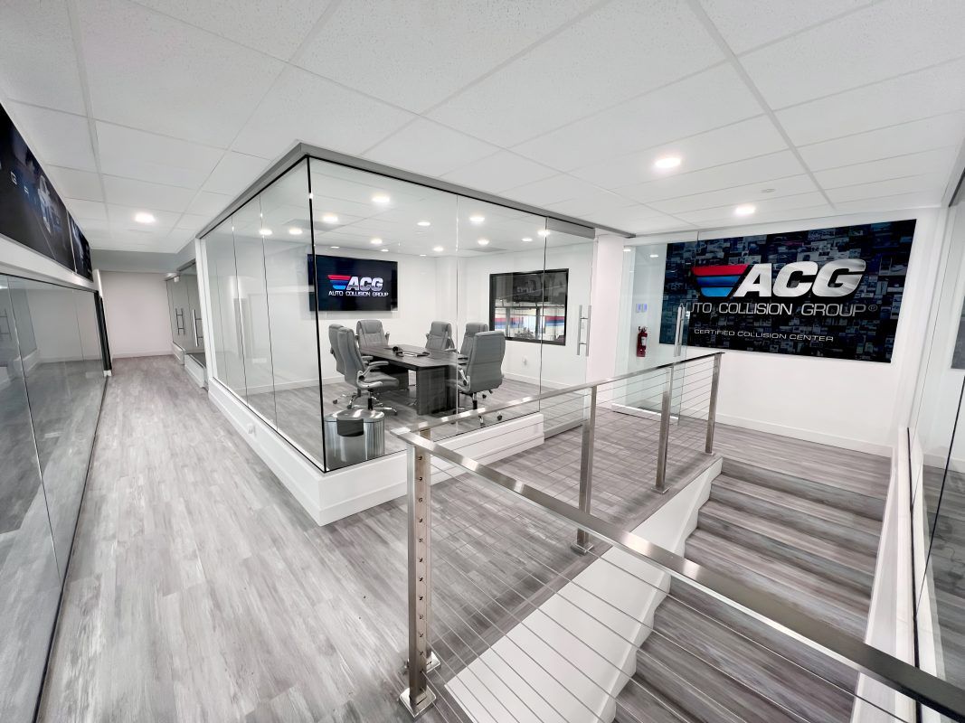 Modern office with conference room