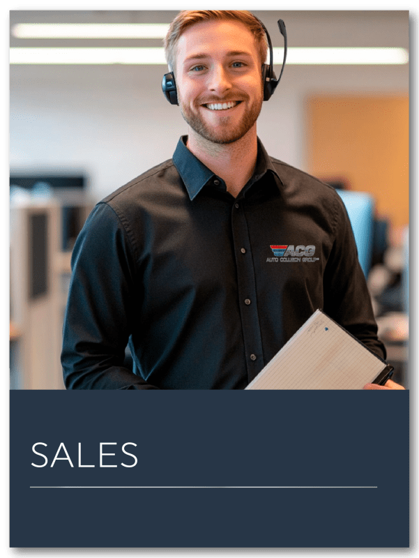 Sales representative assisting customers online