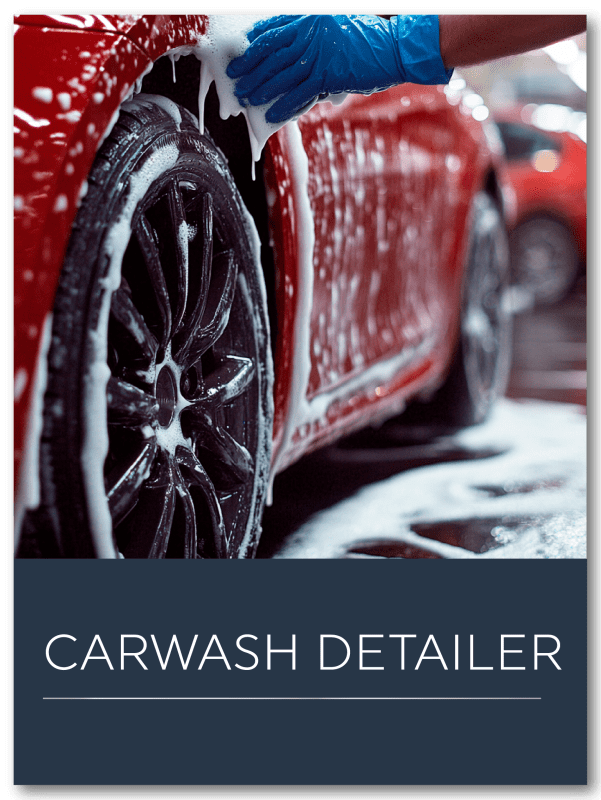 Car detailing service foam cleaning