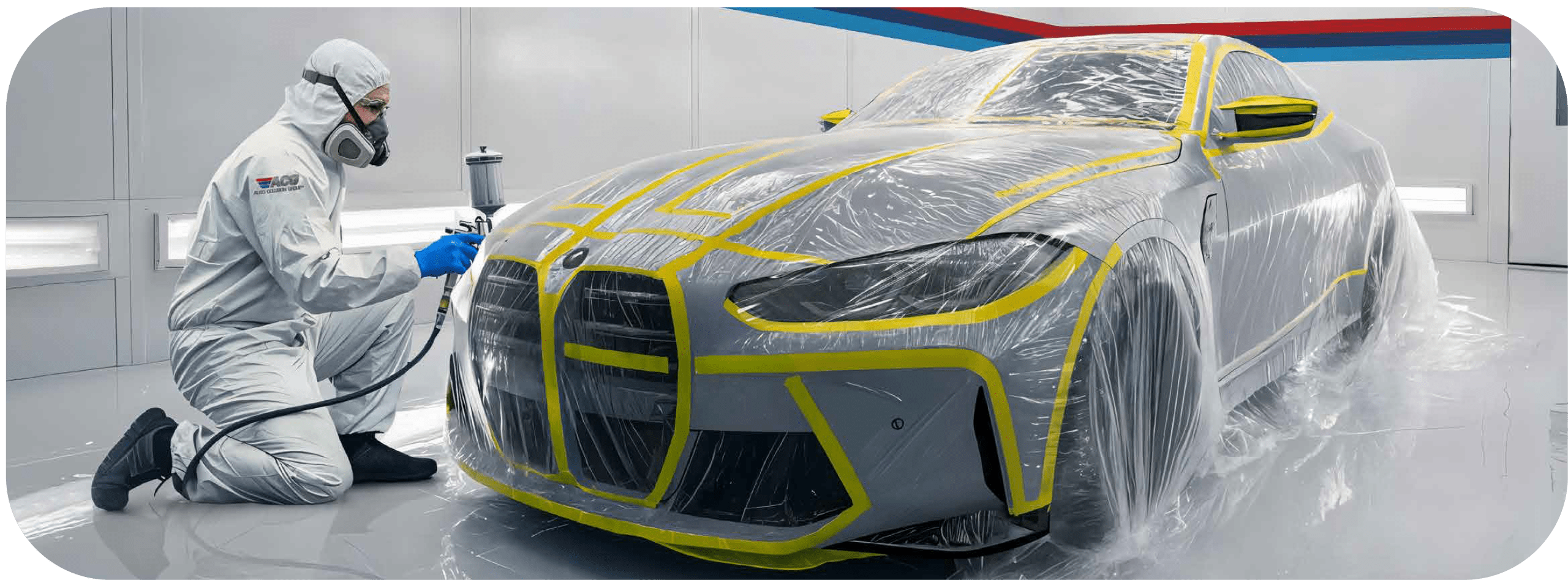 Auto Collision Group Covina facility providing rental coordination for extended repairs