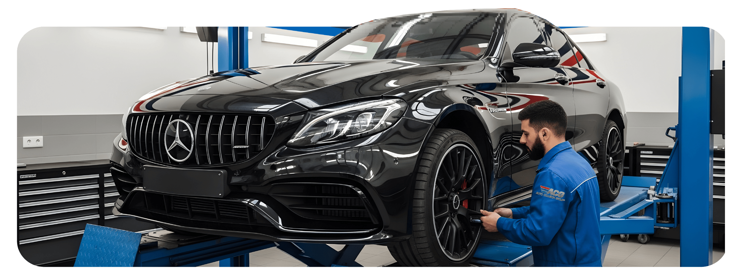 Mercedes collision repair Los Angeles CA at Auto Collision Group certified facility